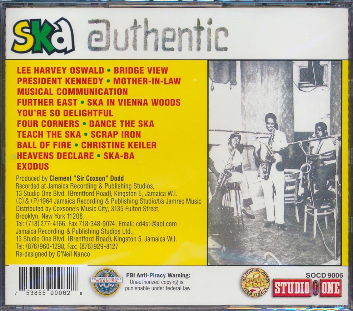 洋楽 Skatalites-Ska Authentic Vol1 Studio One Ska Authentic | Various Artists | Studio One