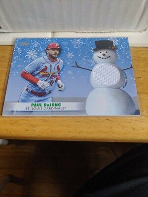 2021 Topps Holiday Mega Box Relic Paul DeJong St Louis Cardinals 
