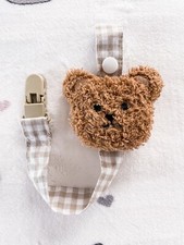 Baby Pacifier Clip with a Bear