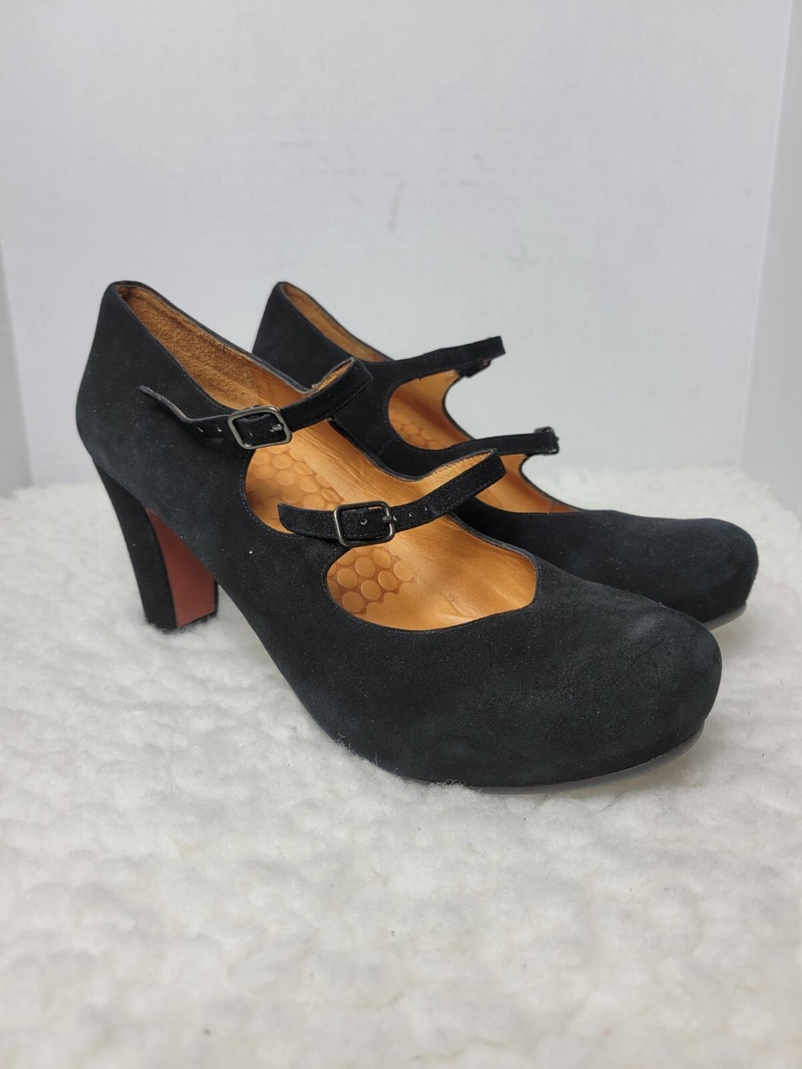 Chie Mihara Lupita Women's Size 10 Black Suede Leather Mary