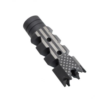 VIGILANCE INNOVATIONS VI Steel American Flag .308 .300 7.62 Compensator 5/8x24 TPI Muzzle Brake