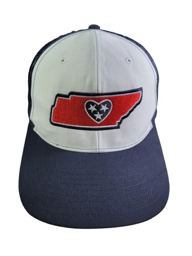 TENNESSEE State Rock/Creek Heart Richardson Snapback Mesh Cap Hat
