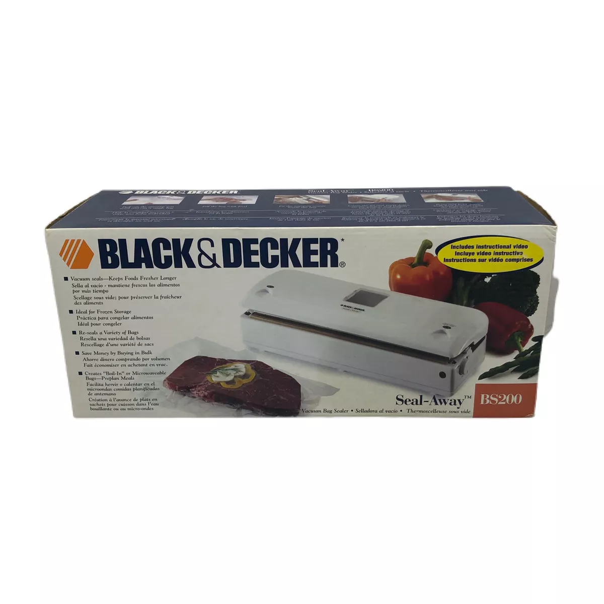 BLACK & DECKER Seal-Away BS200 Vacuum Bag Sealer