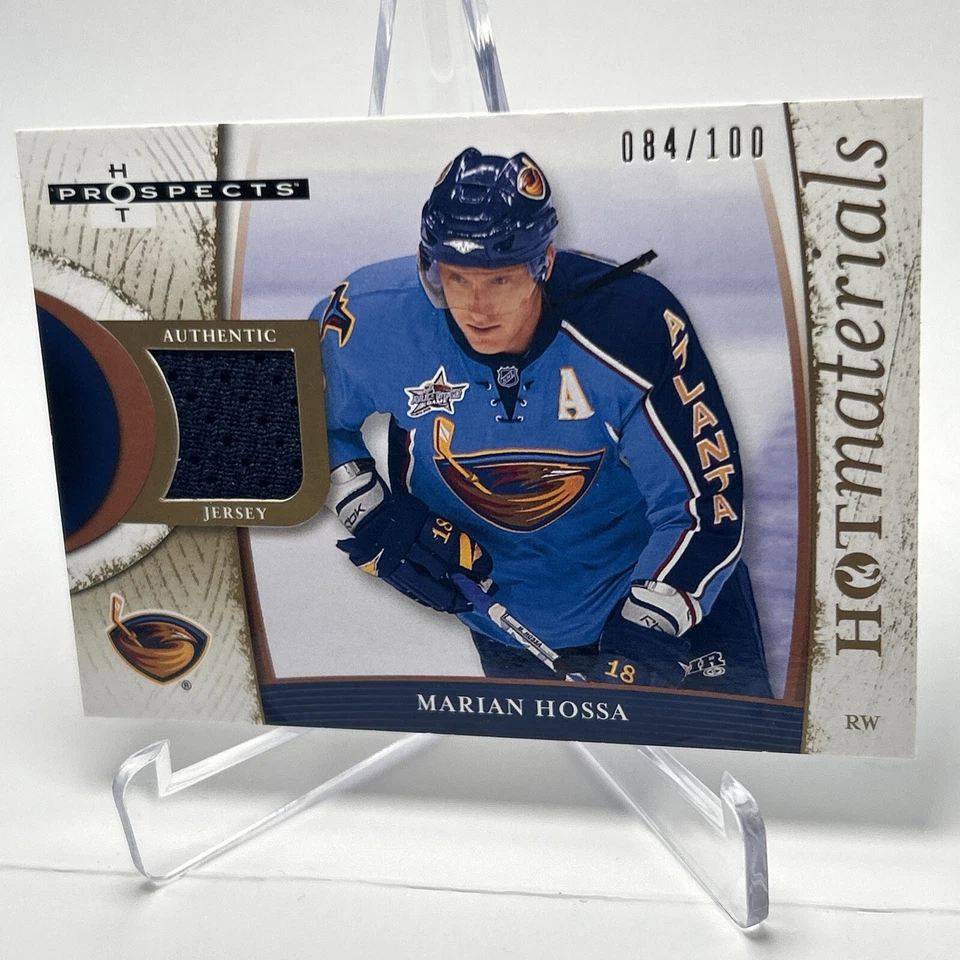 2007-08 Fleer Hot Prospects Hot Materials Red Hot /100 Мариан Хосса #HM-MH HOF - Изображение 4 из 4