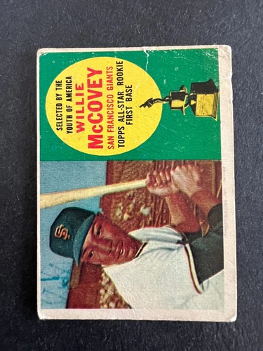 1960 Topps Willie McCovey #316, poor, creased, back paper loss