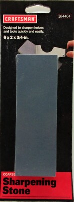 Craftsman Coarse / Fine Combination Sharpening Stone, 6x2x3/4-in., #964404