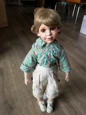 Vintage 20" Show Stoppers Porcelain Doll with Stand