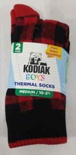 Kodiak Boys Thermal Socks 2 Pair Size M 10-2 1/2 LOC TUB G-8 
