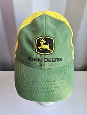 John Deere Cap Trucker Hat Toddler Kids Snap Back Cotton Green and Yellow