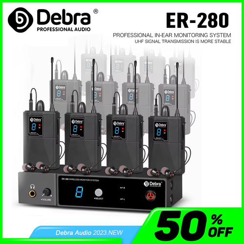 UHF Wireless in Ear Monitor System ER-280 500-700Mhz with Multiple Transmitter f - Picture 2 of 12