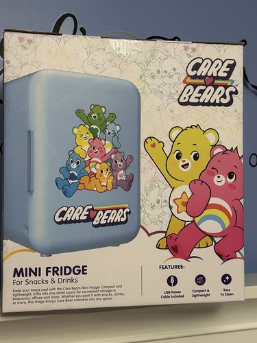 Care Bears Kids Mini Fridge 6 Cans USB/ Ltd Edition Easy Clean Collectible VIRAL - Picture 5 of 5