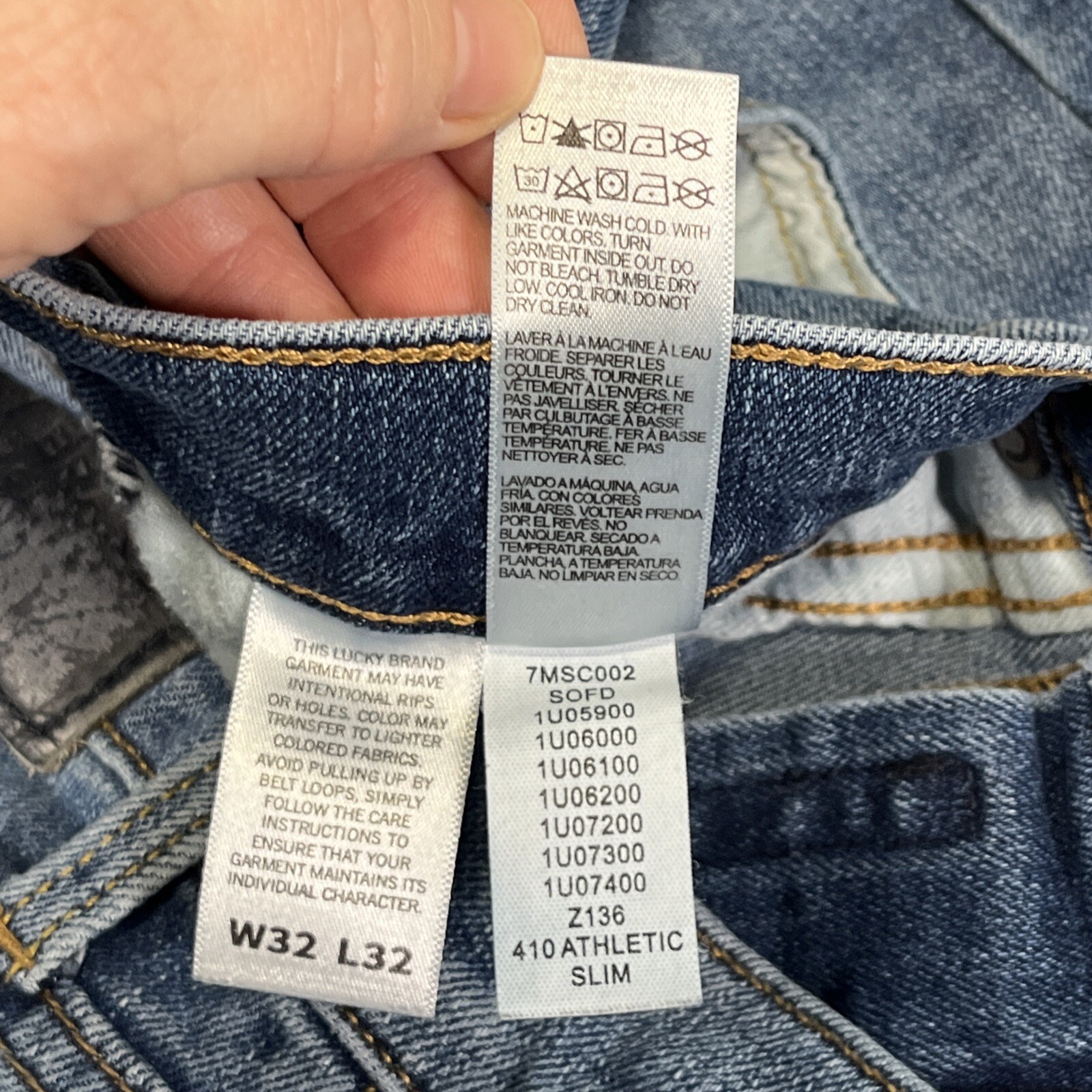 Lucky Brand Jeans 410 Athletic Slim Mens Size 32x32 (32 X 30) - View 8