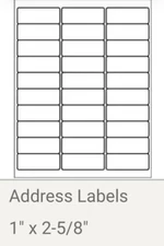 Avery 5160 (600 Labels)  Address Mailing Shipping,  Size:  1” x 2 5/8”