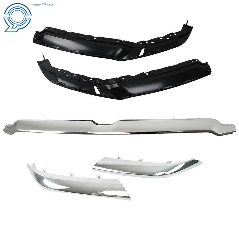 For 2019 2020 2021 2022 Ram 1500 Chrome Upper Replacement Grille Trim Molding Foto 2 de 4