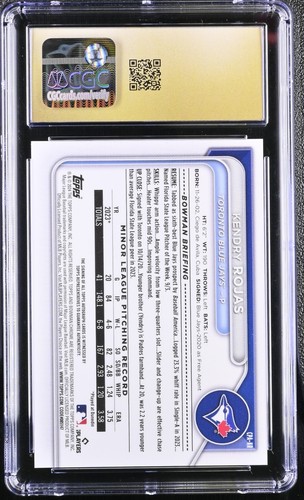2024 Bowman Chrome - Prospect Auto Kendry Rojas Reptilian Blue /150 CGC PRISTINE - Bild 2 von 2