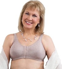 Mastectomy Bra The Rose Contour Front Close/Back Adjustment Size 44B Cocoa