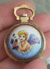 Rare Chaika Angel Cermamic Watch Pendant