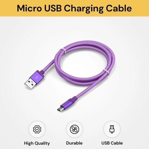 Micro USB Cable 3M 2M Fast Charging Charger Long Cord For Android Samsung Galaxy - Picture 11 of 14