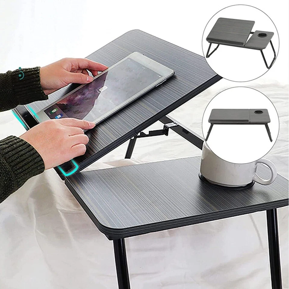 Holz Betttablett Frühstückstablett Serviertablett klappbar Bett Tisch Tablett - Bild 3 von 4