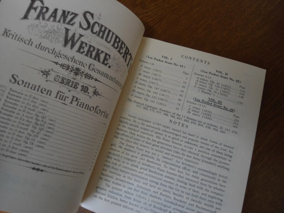 SCHUBERT The Complete Piano Sonatas Volume 3 (of 3) - Lea Pocket Scores No.43 - Image 4 of 4