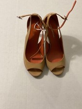 Via Spiga Nude Ankle Strap High Heel - 7M