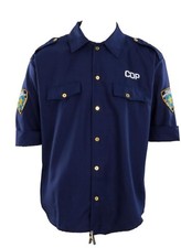 Halloween Costume, Police Shirt, Badge And Hat , Size XL