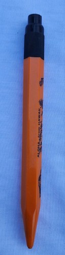Vintage 1989 Aloha from Hawaii Orange Pen w/Hula Girl Surfer Design 6-3/4" - Picture 17 of 17