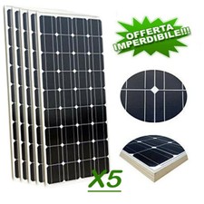 Kit Fotovoltaico 3KW Giornaliero Pwm Isola Solare Pannello 100W 5PZ 