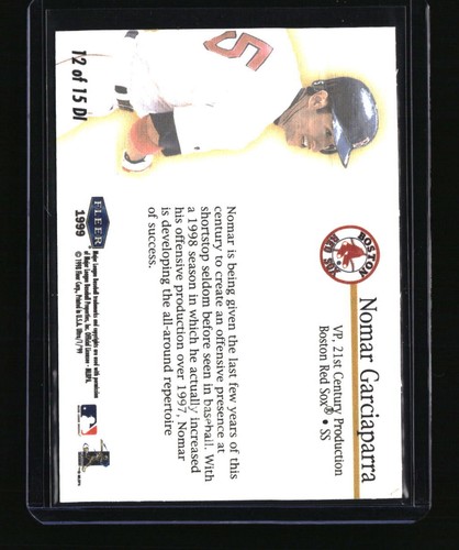 1999 Ultra #12 DI Nomar Garciaparra Damage Inc. - Picture 2 of 2