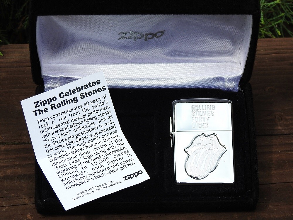 The Rolling Stones Limited Edition Forty Licks Zippo Lighter
