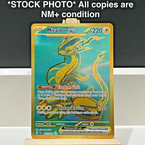 Miraidon ex Hyper Rare 243/091 Paldean Fates - NEAR MINT