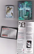 Zippo Lighter Guy Harvey Bass & Bait • Windproof USA Made Fish Angler