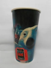 Vintage Coca Cola Polar Bear Wax Paper Cup Coke 80s 90s Coke Advertising Soda 