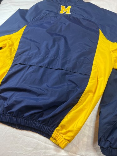 VTG NIKE Team University of Michigan Jacket Mini Swsh Windbreaker Size Small HTF - Picture 10 of 21