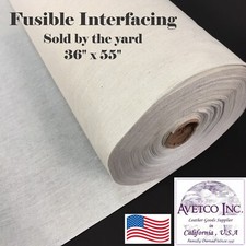 LIGHTWEIGHT FUSIBLE INTERFACING WOVEN 55 INCHES WIDE 1 YARD LONG