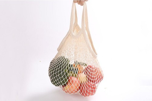 4x Mesh Net Bag Reusable String Shopping Bag Fruit Veg Grocery Handbag Lot - Picture 9 of 9