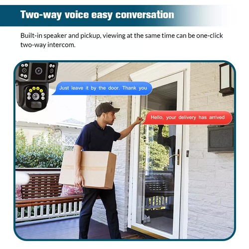 9MP Wireless Solar Camera WIFI Security Outdoor Battery PTZ CCTV Home House V380 - Picture 8 of 17