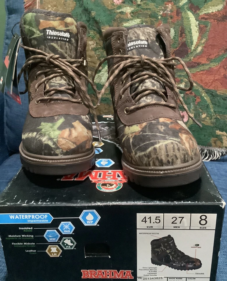 Brahma nine point II camo boots thinsulate insulation size 8 Hunting Weather - Image 2 of 4