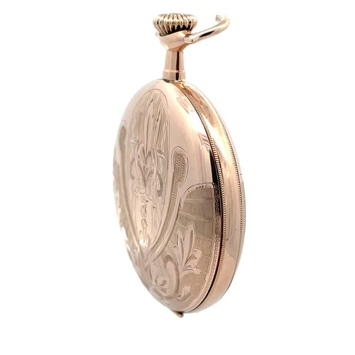 Illinois Hunting Hunter BASCH & CO Pocket Watch Gold Filled C.1917 - Serviced - Picture 5 of 9