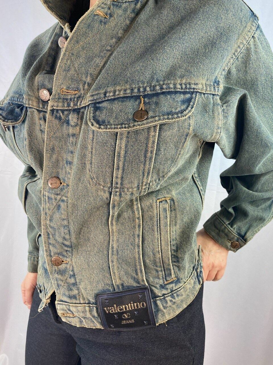 mestre Raffinaderi blomst Valentino Jeans Vintage Denim Jacket | eBay