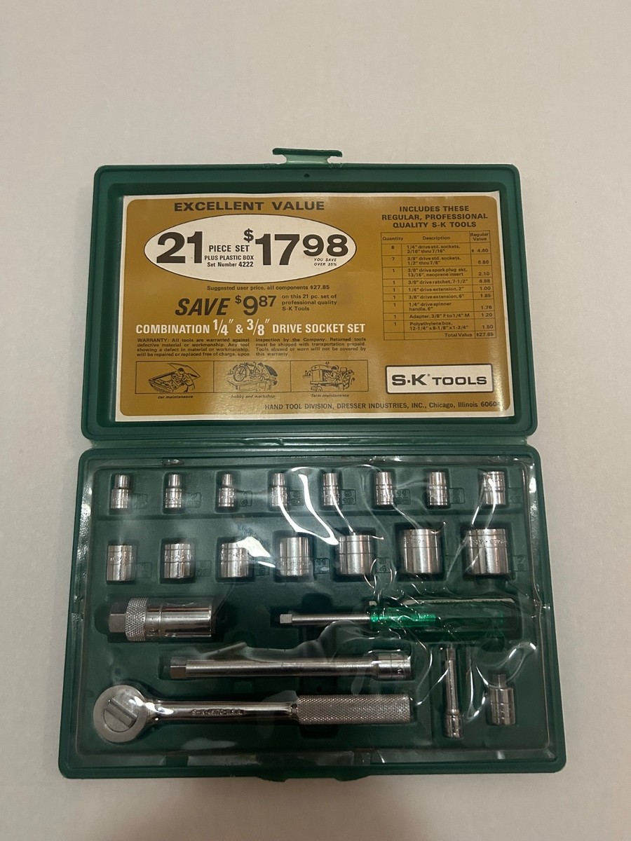 S-K Tools 21-piece combination 1/4
