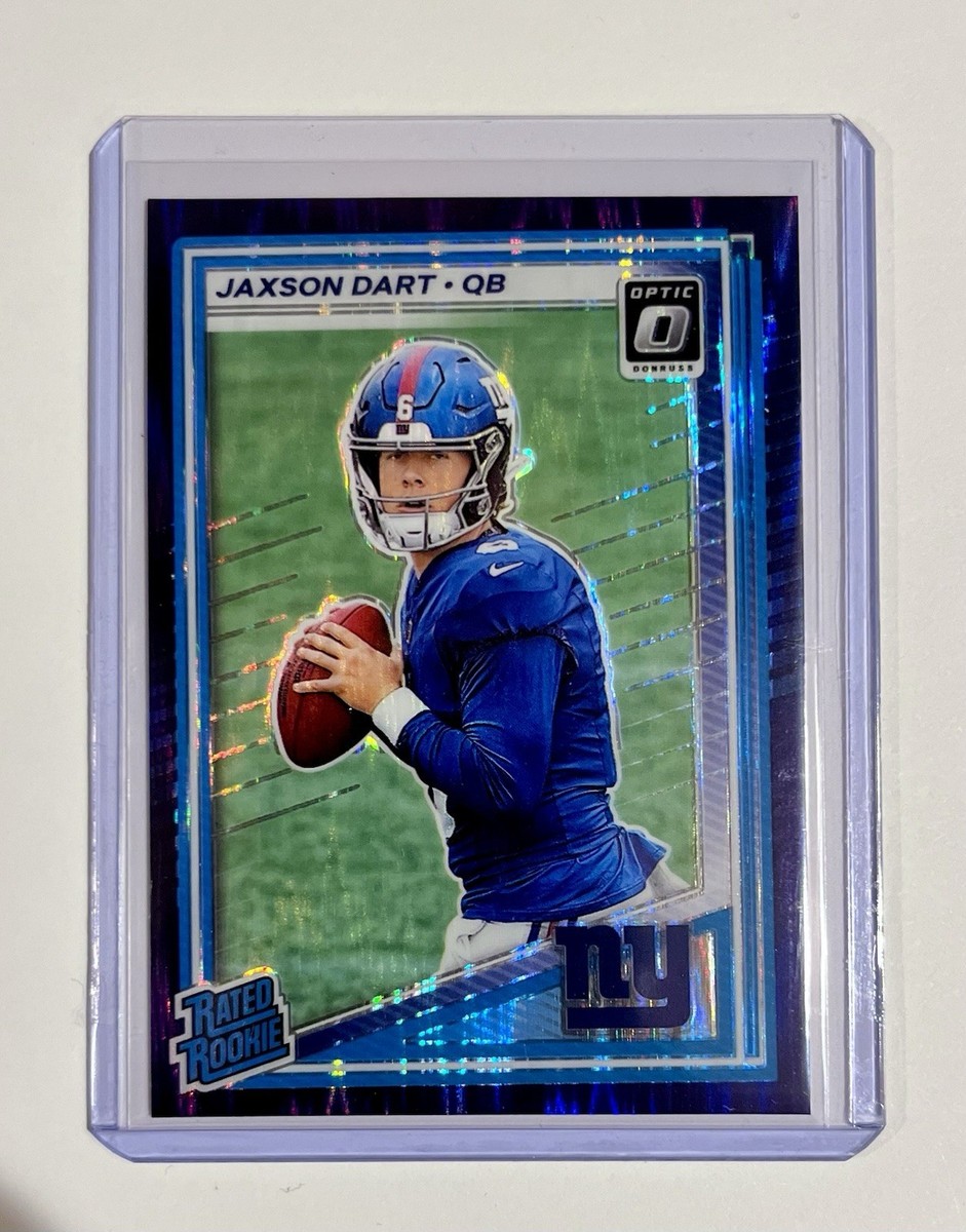 2025 Panini Donruss Optic Jaxson Dart Purple Shock Rated Rookie