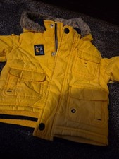 Junior J Designer At Debenams 6-9months Georgous Yellow Anorak