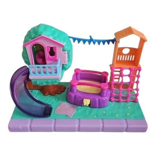 Polly Pocket Playsets Lot Castle Flamingo Playground Present Jet Skis 4 People - Picture 9 of 14