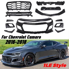 For 2016-2018 Chevy Chevrolet Camaro 1LE style full Front Bumper Cover Set