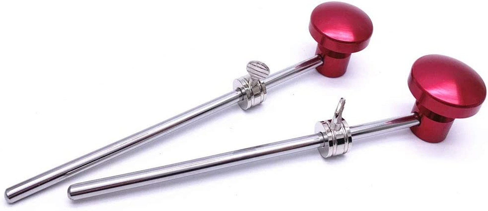 2 Pieces Bass Drum Pedal Beater Aluminum Alloy Hammer Head Percussion Instrument