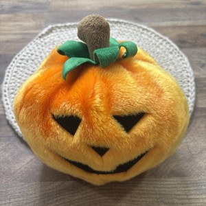 Ty Gourdin Pumpkin Jack-O-Lantern Plush 8" Halloween Plushie 2004