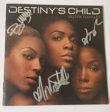 Destiny's Child ALL Signed Destiny Fulfilled JSA Authenticated Beyonc&eacute;, KR, & MW