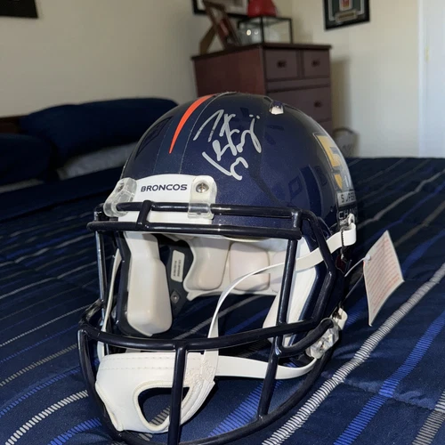 Peyton Manning SIGNED Super Bowl 50 Helmet with Certificate Of Authenticity