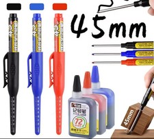 3 PCS SET Waterproof Long Head Nib Deep Hole Markers Pen Tile Carpenter